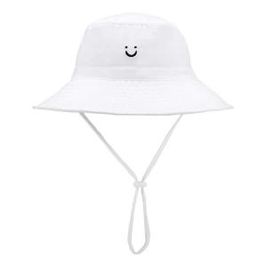 China UPF 30+ Baby Girls Neck Shade Flap Bucket Cap Sun Protection Beach Hat supplier