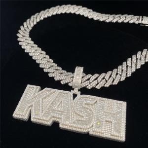 China Pass Diamond Tester Moissanite Cuban Chain 20mm Wide Gold Chain Bracelet Womens supplier