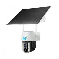 China Wireless Solar Outdoor 4G Security Camera , Solar Panel Pan Tilt Camera on sale