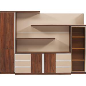 L2800mm Office File Storage Cabinet Melamine Board Filing Drawer Cabinet