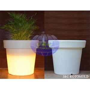 Round  LED Light PlasticRotomolded Planters By Aluminum A356 Rotomolding Molds