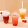 蓋付き使い捨てプラスチックPETカップ スムージー ミルクシェイクカップ クリア 使い捨てPETプラスチックカップ タピオカミルクティー用