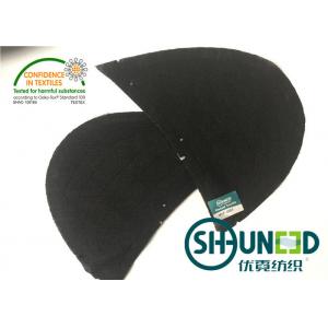 Thinner Mens Black Color Sewing Shoulder Pads For High Level Apparel Industry