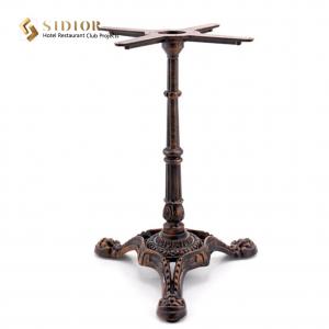 China Antique Black Cross Metal Table Legs Dinning Table Base For Bar Restaurant supplier