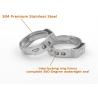 China Tumbled Mini 2 Ear Hose Clamps , T10MM Diesel Petrol Pipe Clips wholesale