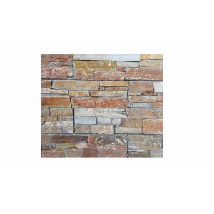Rugged Stack Stone Wall Panels , Faux Rock Panels Well Worn Edges