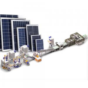 China 200-1000kg/h Capacity Solar Module Recycling Machine for Silicon Module Disposal supplier