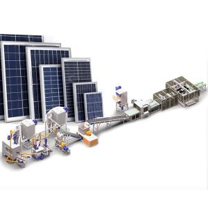 China PLC Controlled Solar Panel Recycling Line with Silicon Module Dismantling Equipment wholesale