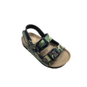Fashion Camouflage Double Buckle Footbed Sandals