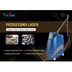 China nd:yag laser pico 1064nm/532nm ; 585nm/650nm/755nm Optional pico second q switched nd yag laser supplier