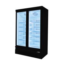 China -22C Supermarket Frozen Food Ice Cream Vertical Freezer / Glass Door Upright Display Freezer on sale