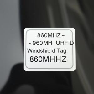 China 860MHZ - 960MHZ UHF RFID Windshield Tag Number Printing Labeling wholesale