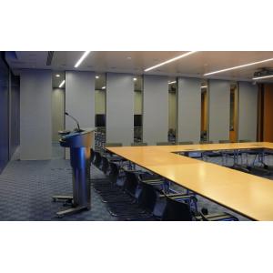 China Multi Color Sliding Folding Conference Room Partition Walls Aluminium Metal Type supplier