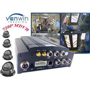 HD 4CH 720P 4G GPS Video vehicle cameras Recorder System with free CMS platform