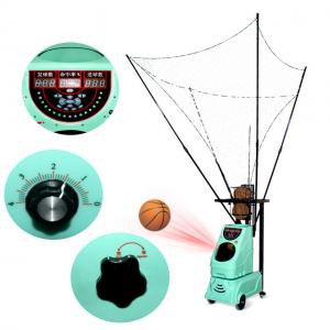 China Light Green Basketball Shooting Machine , ROHS Basketball Automatic Rebounder supplier