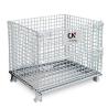 China Stackable Wire Mesh Storage Cages Customized Collapsible wholesale