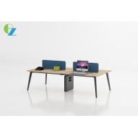 China Four Person Wooden Office Furniture Workstation For Staff on sale