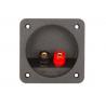 80×80mm ABS Speaker Terminal Cup With Banana Binding Post Gold Plated Contacts