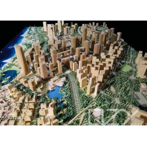 Modelo arquitectónico en miniatura de Aecom Basswood con iluminación LED para el proyecto TOD de Xiamen a escala 1:600 y ciclo de producción de 12 días