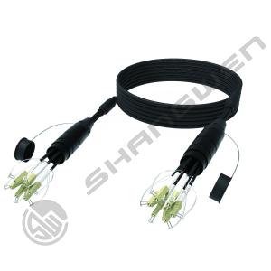 China Networking Portable Fiber Optic Cable Reel with SC/LC/FC Connector and 4/6/8 Cores Multimode OM2/OM3/OM4 Cable Drum wholesale