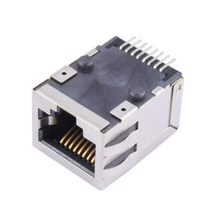 China Conector hembra de 8 Pin EMI SMT RJ45 con SMD magnético supplier