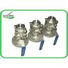 Sanitary Hygienic Flanged Ball Valve Size DN15 To 200 For Red Wind Tanks