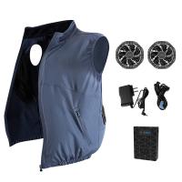 China Casual Cotton Fan Cooling Vest Waistcoats OEM AC Vest Cooler on sale