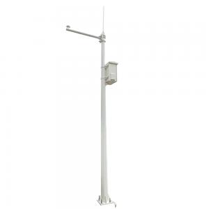 Public Security CCTV Camera Poles Galvanised Steel 6m Smart Lighting