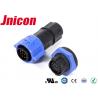 Panel Type Waterproof Data Connector IP67 5A 12 Pin Male Female Plug With Socket