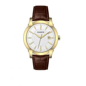 China Brown Slim Quartz Stainless Steel Watches Luxury Colorful Leather Strap supplier