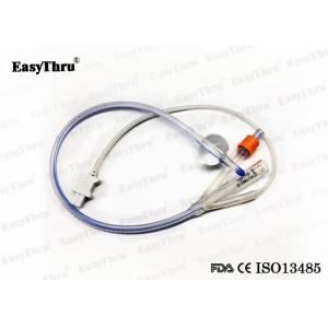 China Hospital Practical Urine Silicone Catheter , Transparent Silicone 3 Way Catheter supplier