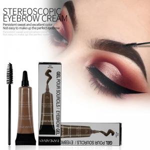 Waterproof Liquid Eyebrow Cream With Brush Long Lasting Makeup Dye Eyebrow Gel