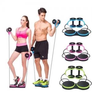 China AB Wheels Roller Stretch Elastic Abdominal Resistance Pull Rope Abdominal Muscle Trainer Exercise Tool Abdominal Roller supplier
