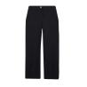 China Black Color Ladies Slim Fit Trousers Polyester Casual Simple Straight Type For Women wholesale