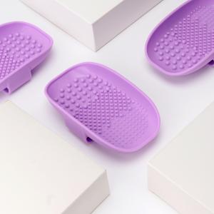 Purple Scrubber Makeup Brush Cleaner Pad Makeup Tools Cosmetic Brush Cleaning Mat