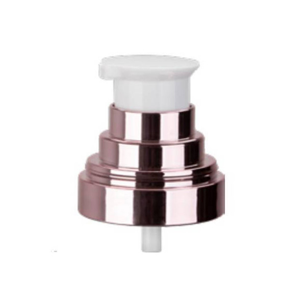 ‌Cosmetic replacement pump head 0.15-0.2cc universal type‌ Electroplate lotion pump PP stainless steel spring