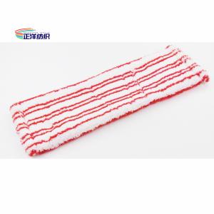 China 5X18 Dry Cleaning Mop Red Stripe Dry Mop Replacement Head supplier