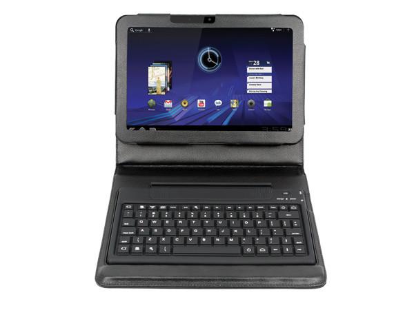 210*115*7.8mm PU Leather Ipad 2 Bluetooth Keyboard Case for MOTOROLA XOOM--HK-01
