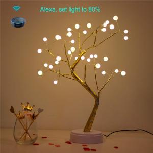 China Smart Table Lamp Accent Night Light|USB Powered|Copper Wire String Warm White|Flexible Branch supplier
