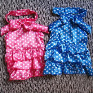 China Blue, Pink Formal Princess Custom Dog Dresses for Pekingese, Poodle supplier