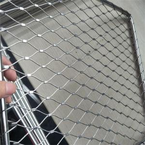 stainless steel wire rope knotted mesh netting ferruled climber plant trellis mesh/wire rope mesh netting for bid aviary