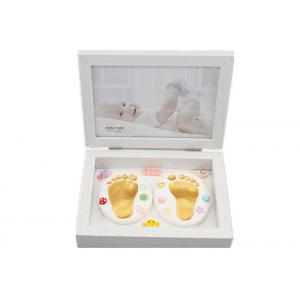 China Modern Baby Keepsake Box Hand And Foot Prints Souvenir Children / Baby Folding Gift Box supplier