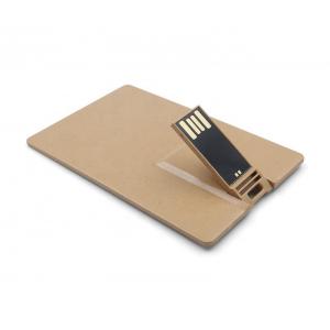 China Credit Card Shape  PLA USB flash Drive 64Gb in Eco Friendly Degradable Compostable Material supplier