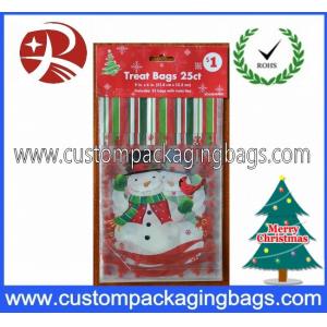 China Custom Printed Plastic Treat Bags HDPE 20 - 100micron For Christmas supplier