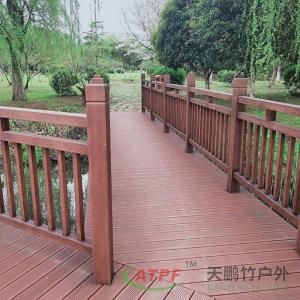 Construction Porch Bamboo Deck Railing Balustrade Weather Resistant