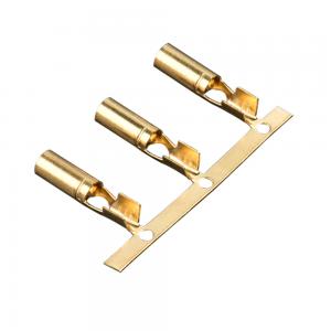 3.5mm Round Tube Tinned Copper Female Terminal Connectors