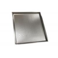 China Round Hole 316 Stainless Steel Perforated Trays Welded Sides 0.8mm Thick on sale
