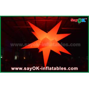 Portable Colorful Decoration Giant Inflatable Star With 16 Different Color