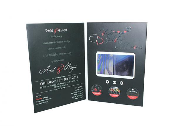 New idea you never seen lcd screen greeting card full color printing and video