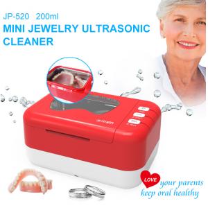 Rechargeable Battery 200ml Dental Ultrasonic Cleaner 25w